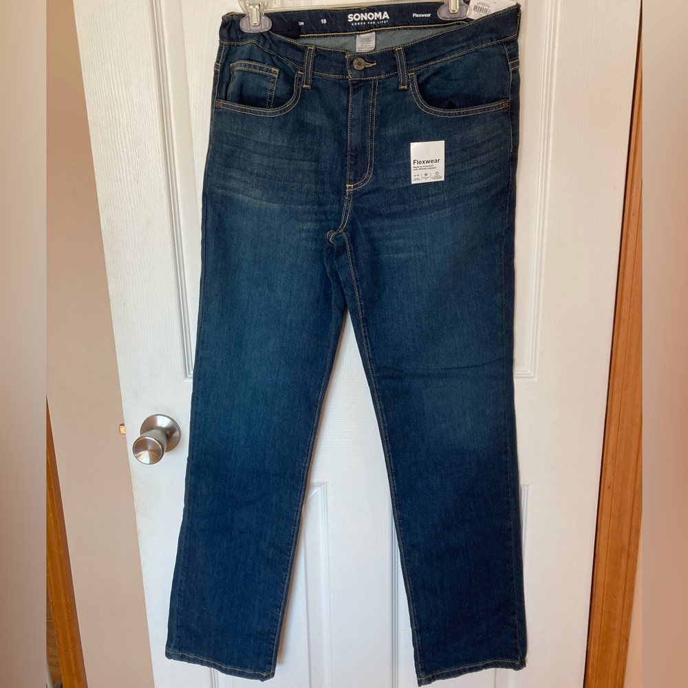 Sonoma Boys Dark Blue Slim Jeans Sz 18 NWT